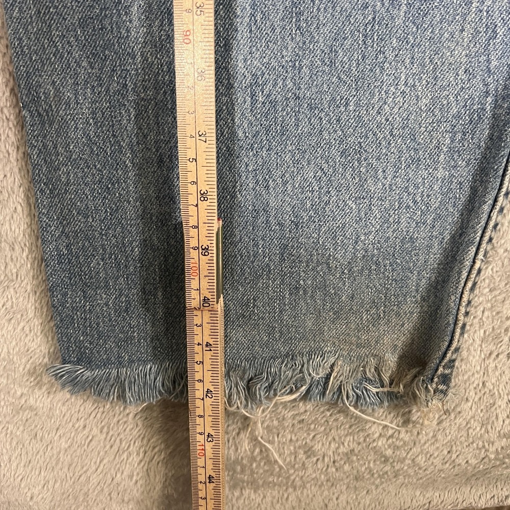 Vintage Levis SilverTab Loose Jeans Mens 34x31 Blue Distressed Frayed Hem 90s - Picture 10 of 12